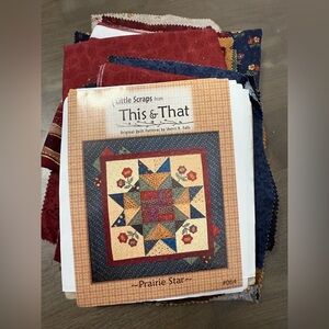 Prairie Star Quilt Pattern with Fabric Scraps